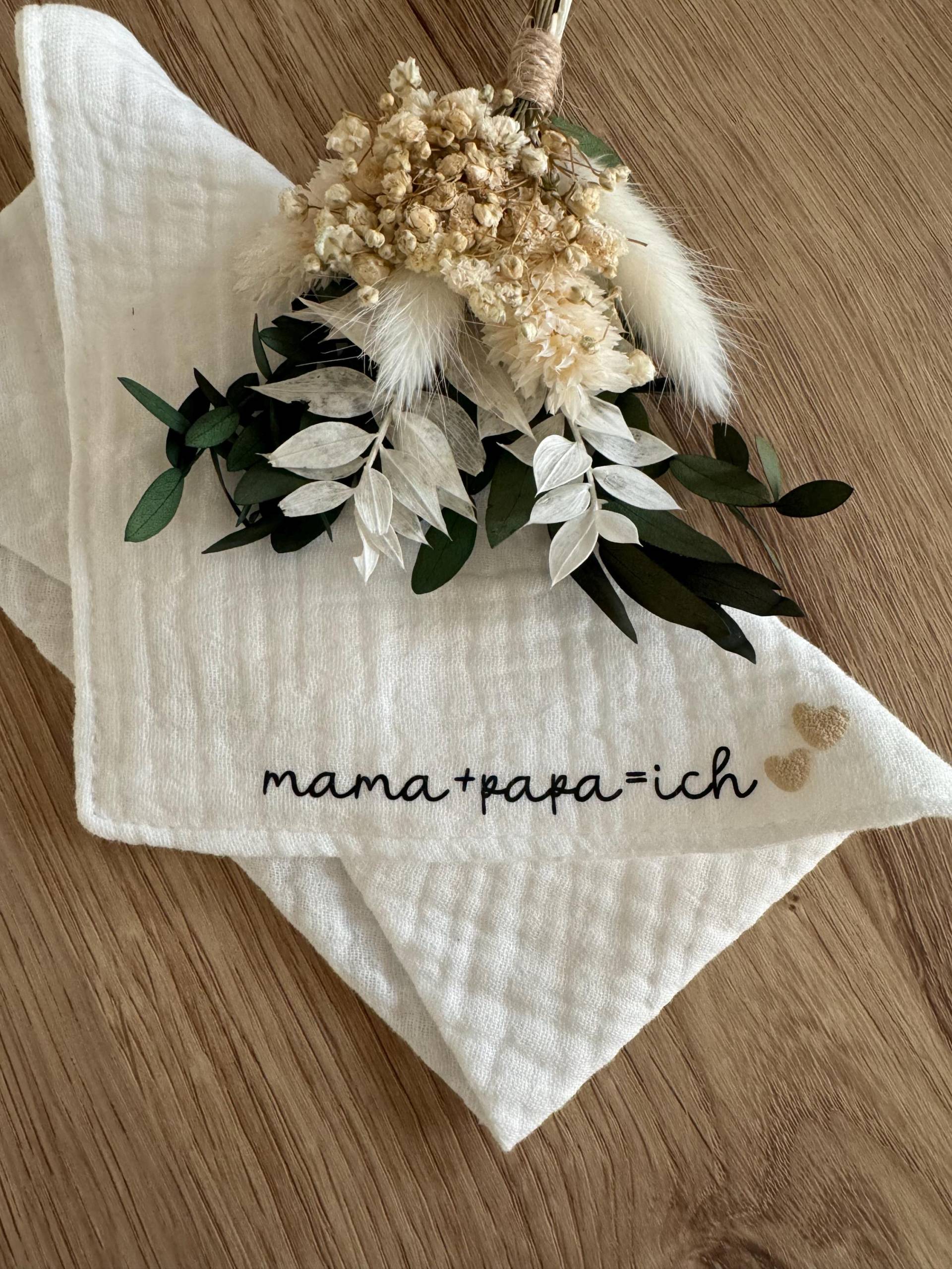 Baby Halstuch Personalisiert Musselin Baumwolle Schwangerschaftsverkündung Mama + Papa = Ich Geschenk Geburt Babyparty 2025 3D Effekt Baby Halstuch Personalisiert Musselin Baumwolle Schwangerschaftsverkündung Mama + Papa = Ich Geschenk Geburt Babyparty 2025 3D Effekt von Etsy - Milevo