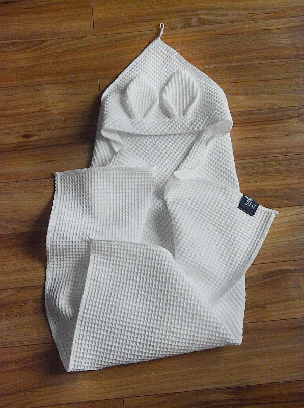 Waffel Handtuch Für Babys Und Kinder Mit Kapuze Dekorativen Ohren Waffel Handtuch Für Babys Und Kinder Mit Kapuze Dekorativen Ohren von Etsy - MiliDream