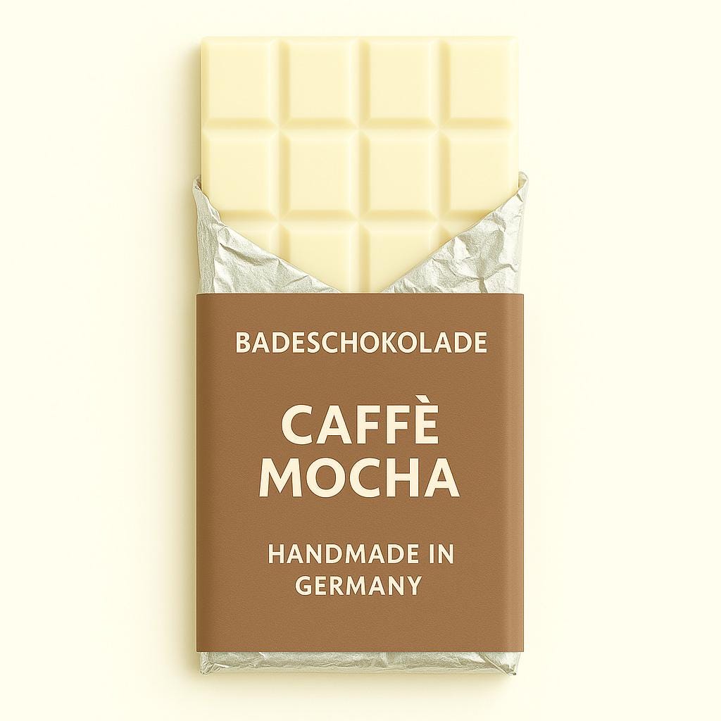 Mimi Schokospa - Badeschokolade Cafè Mocha Zum Dahinschmelzen, Festes Badeöl, Vegan, Nachhaltige Körperpflege Geschenkideen Selfcare Mimi Schokospa - Badeschokolade Cafè Mocha Zum Dahinschmelzen, Festes Badeöl, Vegan, Nachhaltige Körperpflege Geschenkideen Selfcare von Etsy - MimiSchneeDE