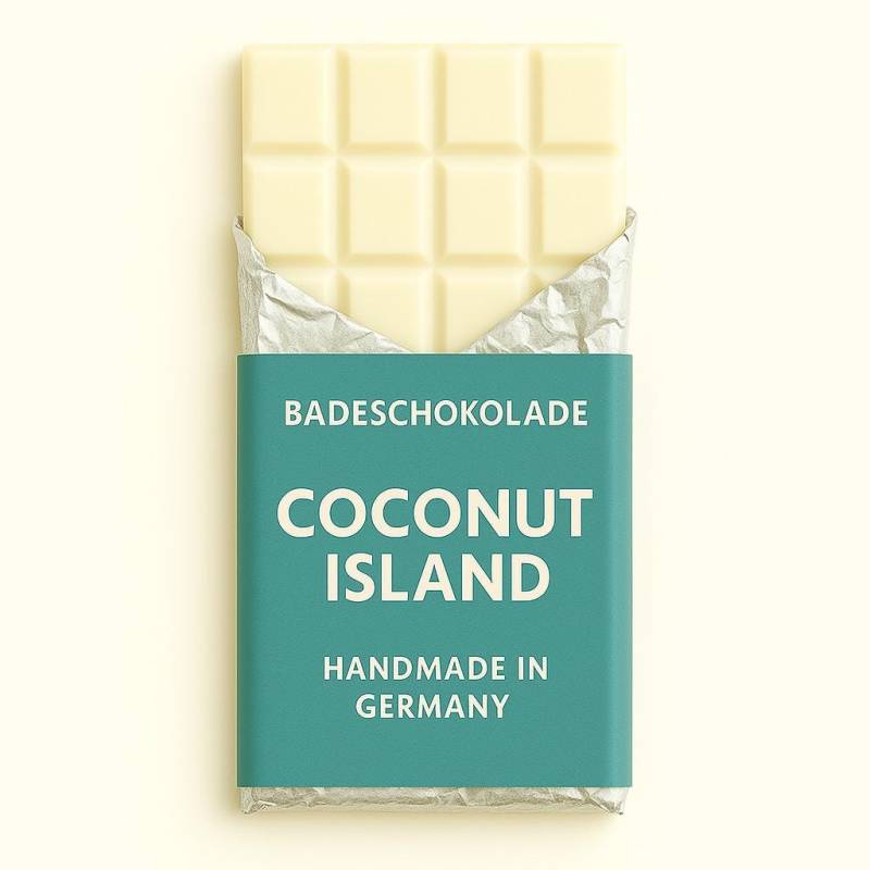 Mimi Schokospa - Badeschokolade Coconut Island Zum Dahinschmelzen, Festes Badeöl, Vegan, Nachhaltige Körperpflege Geschenkideen Selfcare von Etsy - MimiSchneeDE