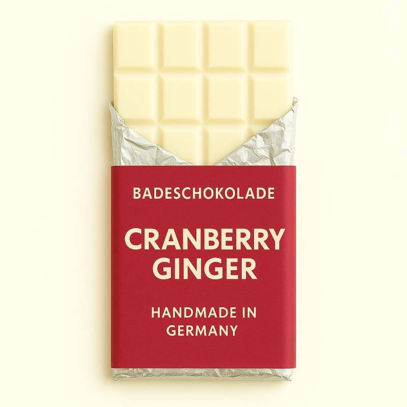 Mimi Schokospa - Badeschokolade Cranberry Ginger- Zum Dahinschmelzen, Festes Badeöl, Vegan, Nachhaltige Körperpflege Geschenkideen Selfcare von Etsy - MimiSchneeDE