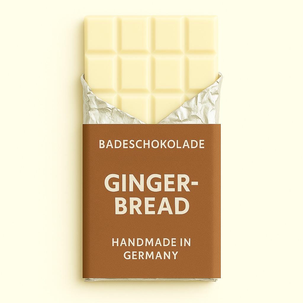 Mimi Schokospa - Badeschokolade Gingerbread Zum Dahinschmelzen, Festes Badeöl, Vegan, Nachhaltige Körperpflege Geschenkideen Selfcare Mimi Schokospa - Badeschokolade Gingerbread Zum Dahinschmelzen, Festes Badeöl, Vegan, Nachhaltige Körperpflege Geschenkideen Selfcare von Etsy - MimiSchneeDE