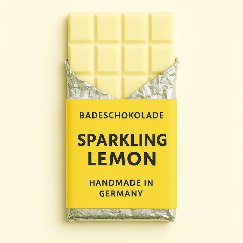 Mimi Schokospa - Badeschokolade Sprakling Lemon Zum Dahinschmelzen, Festes Badeöl, Vegan, Nachhaltige Körperpflege Geschenkideen Selfcare von Etsy - MimiSchneeDE