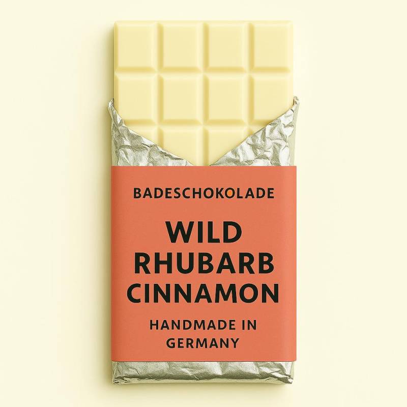 Mimi Schokospa - Badeschokolade Wild Rhubarb Zum Dahinschmelzen, Festes Badeöl, Vegan, Nachhaltige Körperpflege Geschenkideen Selfcare von Etsy - MimiSchneeDE