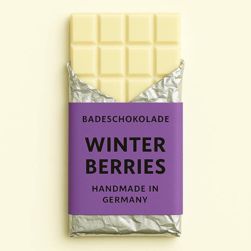 Mimi Schokospa - Badeschokolade Winterberries Zum Dahinschmelzen, Festes Badeöl, Vegan, Nachhaltige Körperpflege Geschenkideen Selfcare von Etsy - MimiSchneeDE