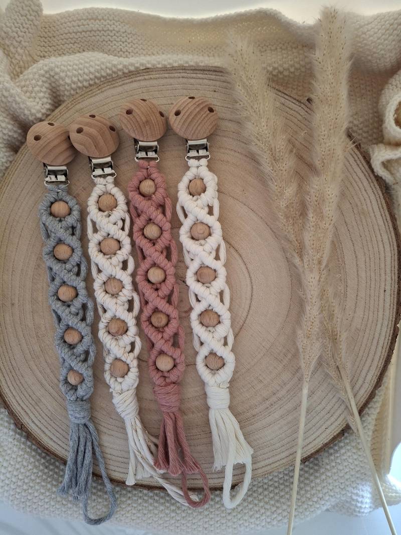 Makramee Schnullerkette Mit Namen von Etsy - Minasmade