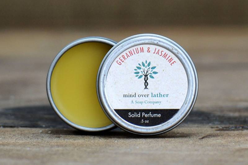 Geranie Und Jasmin Festes Parfüm von Etsy - MindOverLather