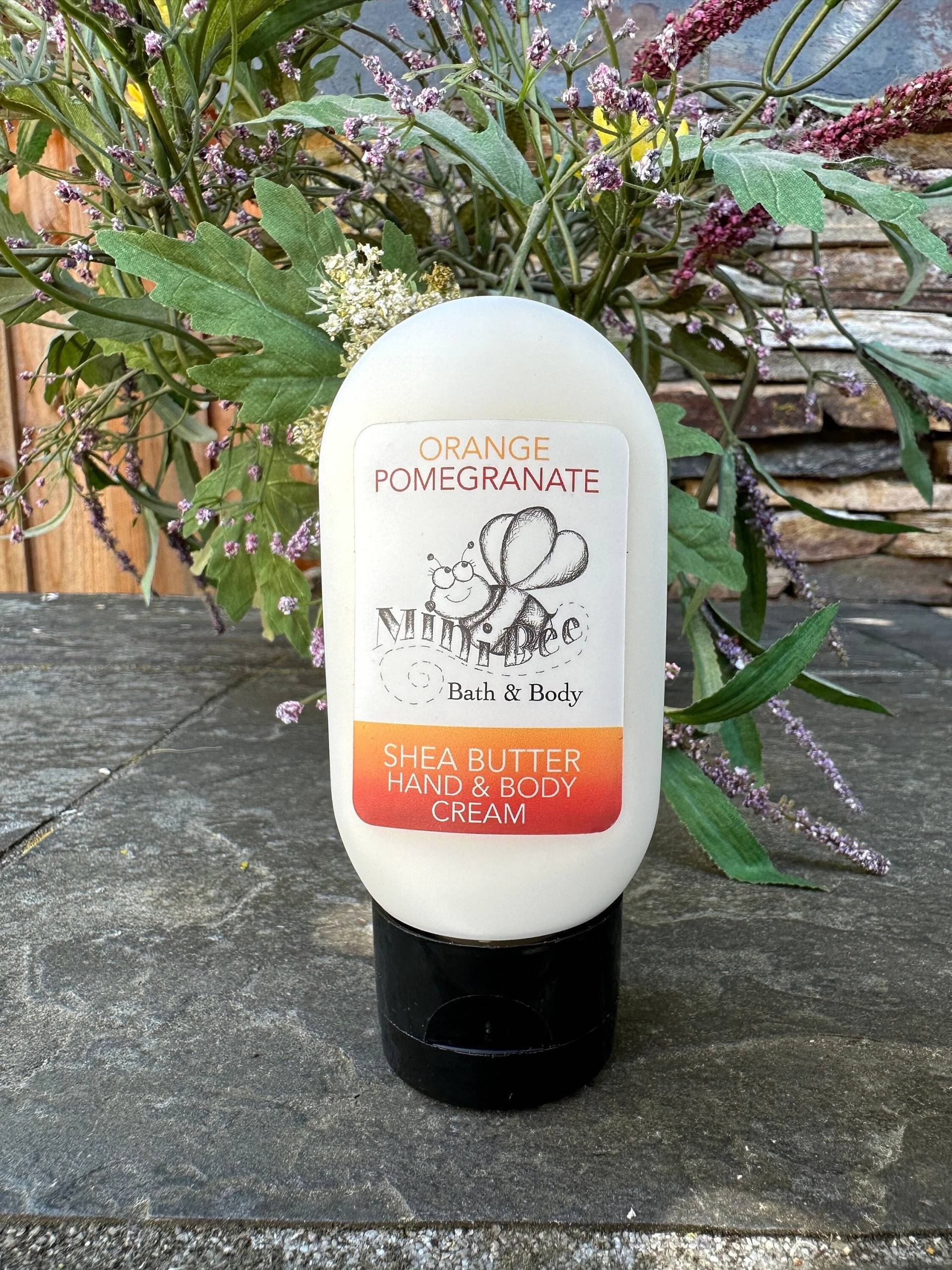 Orange Pomegranate Handcreme, Körpercreme, Sheabutter Handcreme von Etsy - MiniBeeBeauty