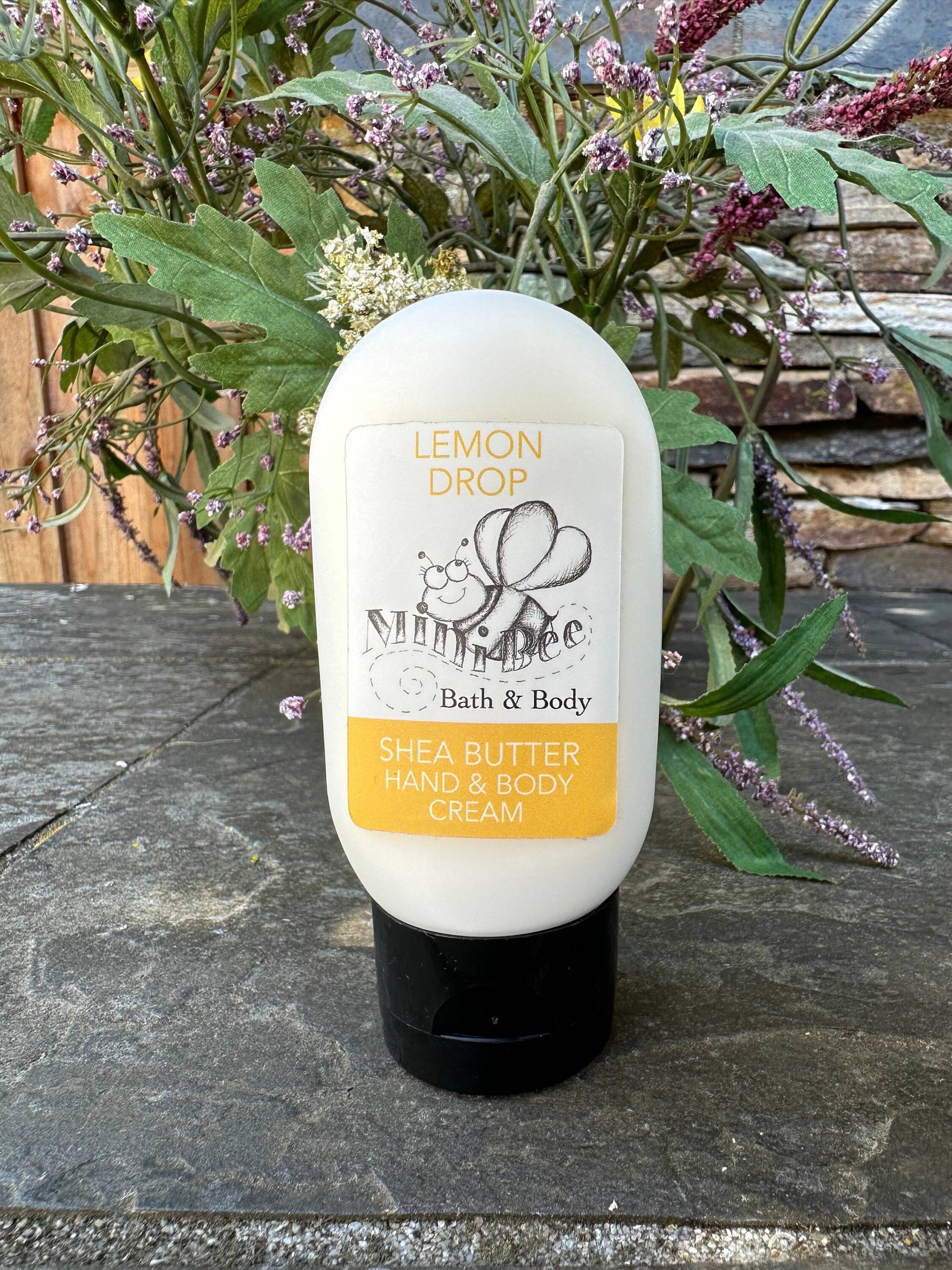 Zitronen Tropfen Handcreme, Körpercreme, Sheabutter Handgemachte Creme von Etsy - MiniBeeBeauty