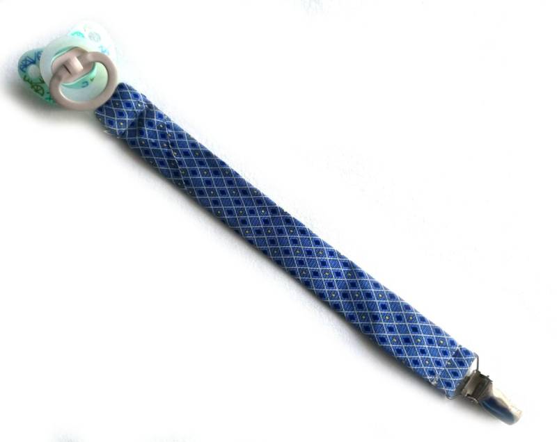 Schnullerkette Krawatte Miniblings Handarbeit Schnuller Clip Schnullerband Blau von Etsy - Miniblings