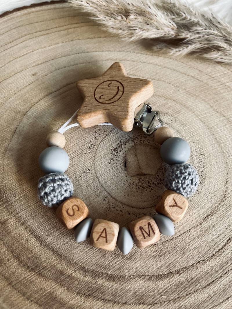 Schnullerkette, Viele Farben Und Motive, Schnullerkette Mit Namen, Personalisiert, Mädchen, Junge von Etsy - Minileebaby