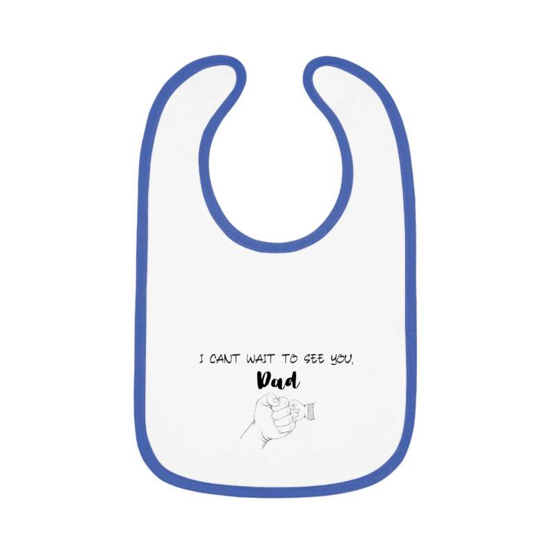 Cute Baby Bib For Dads - "I Can't Wait To See You, Dad' Perfect Shower Gift, Infant Wear, Accessories, Fun Bibs, [...] von Etsy - MinimaleDesgin
