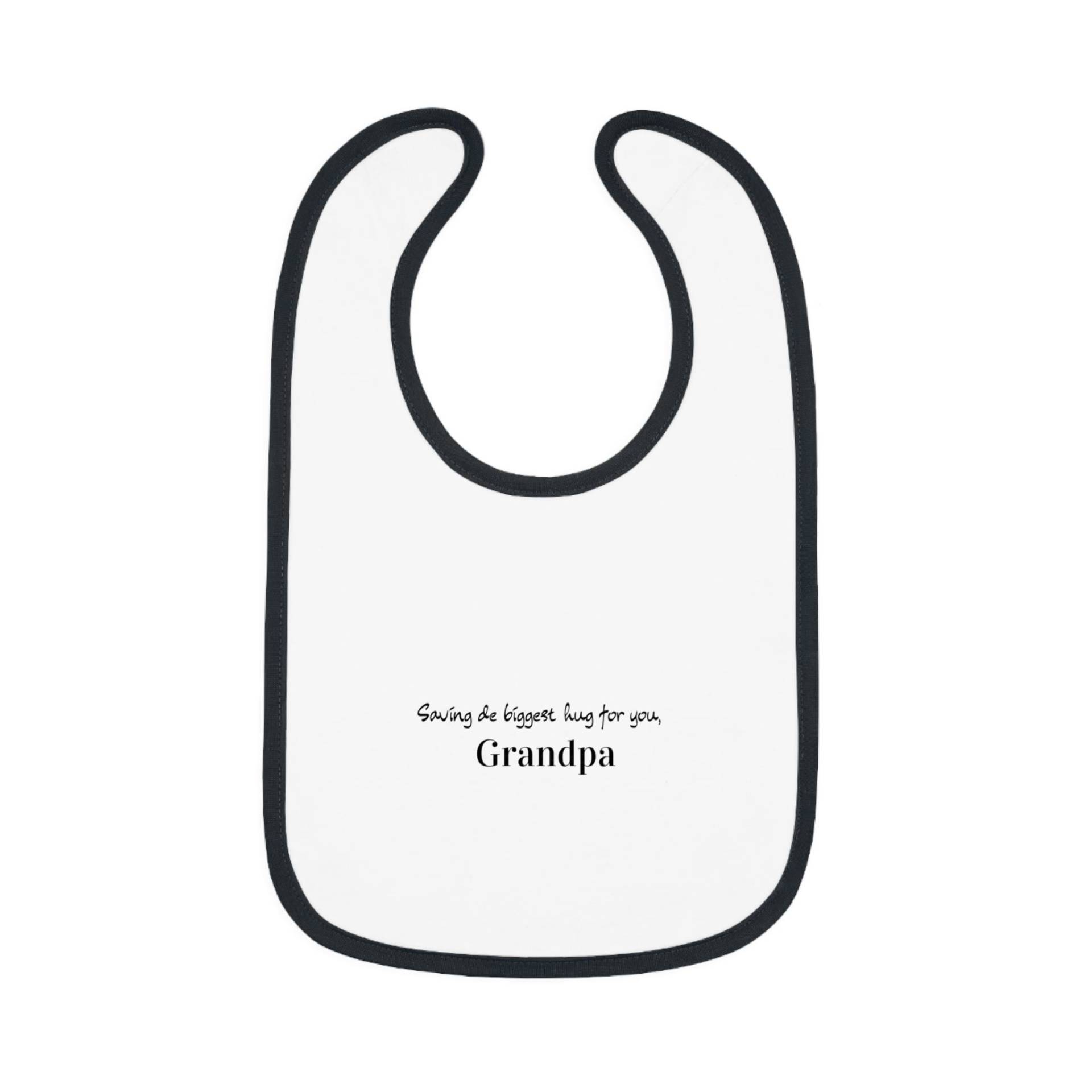 Personalized Baby Bib For Grandpa, Cute Gift, Grandparent Announcement, Shower Sweet Footprint Design von Etsy - MinimaleDesgin