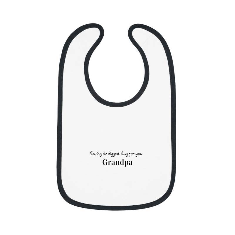 Personalized Baby Bib For Grandpa, Cute Gift, Grandparent Announcement, Shower Sweet Footprint Design von Etsy - MinimaleDesgin