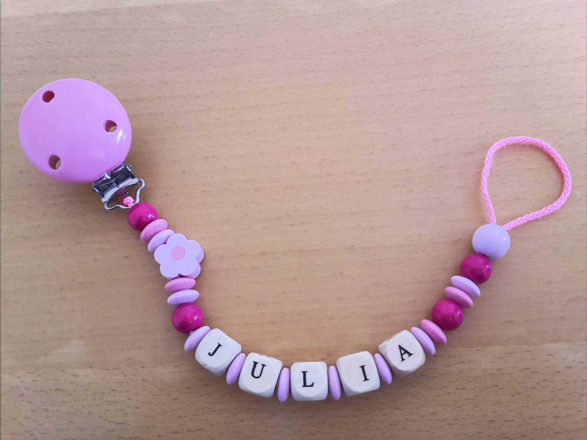 Schnullerkette in Rosa, Grün Oder Blau Schnullerkette in Rosa, Grün Oder Blau von Etsy - MiriamsGeschenke