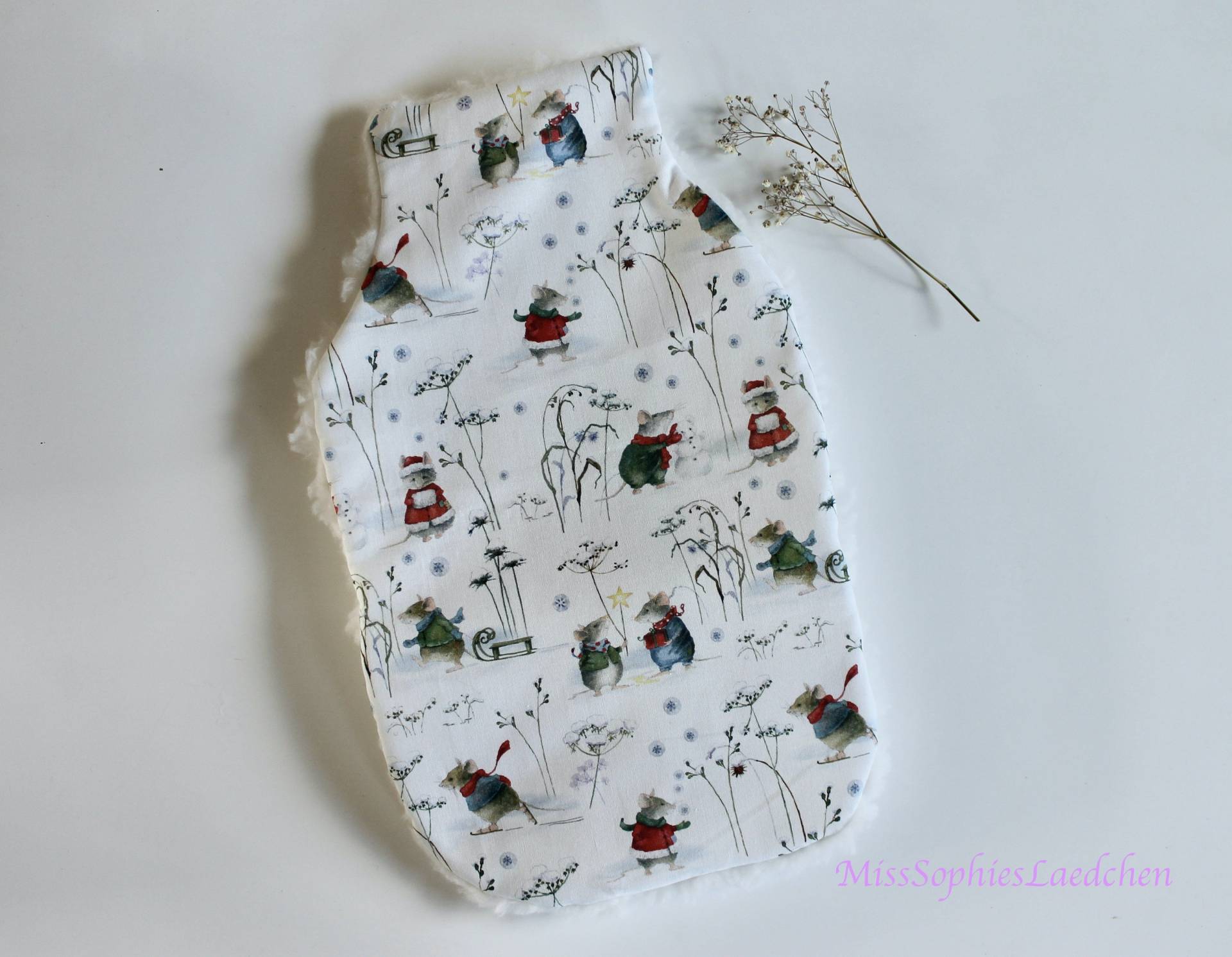 Wärmflaschenbezug Wintermäuse, Daniela Drescher Stoff, Bezug Für Wärmflasche Wärmflaschenbezug Wintermäuse, Daniela Drescher Stoff, Bezug Für Wärmflasche von Etsy - MissSophiesLaedchen