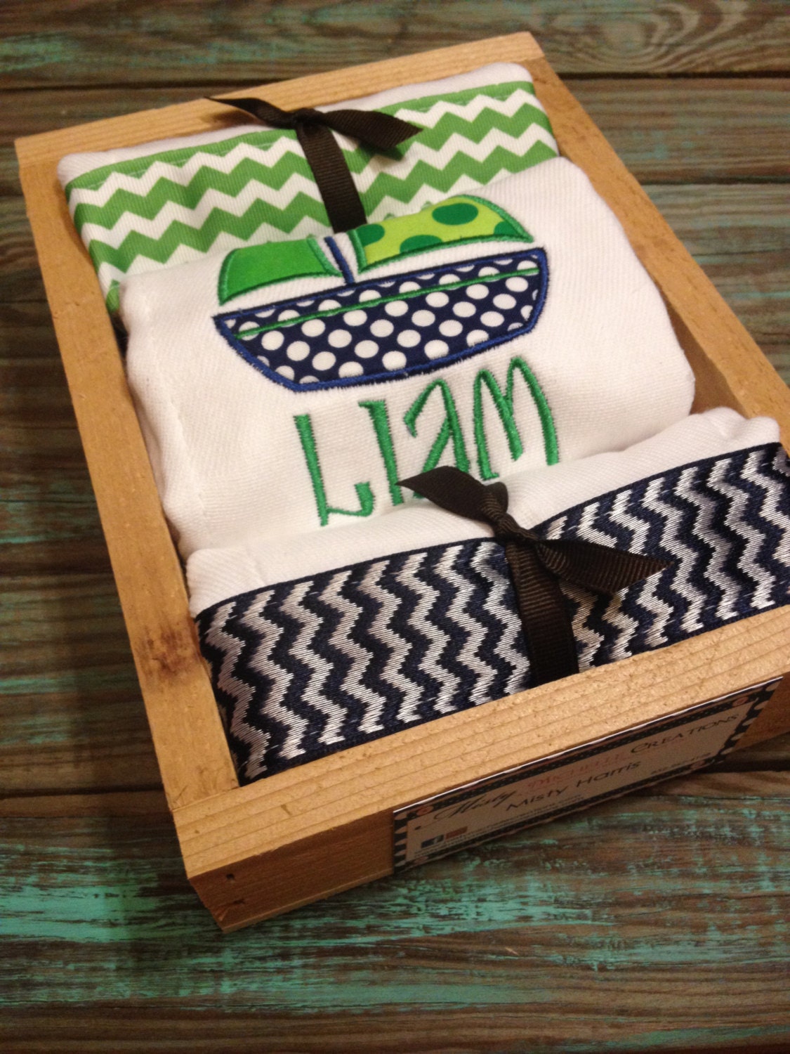Personalisierte Spucktücher, Jungen 3Er Set, Segelboot von Etsy - MistyMCreations