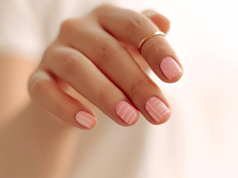 In Linie Erhalten Nagel Wrap Kit | Rosa Schlamm-Tuch Nagelstreifen Designer Pink Nagelfolien von Etsy - ModglossCo