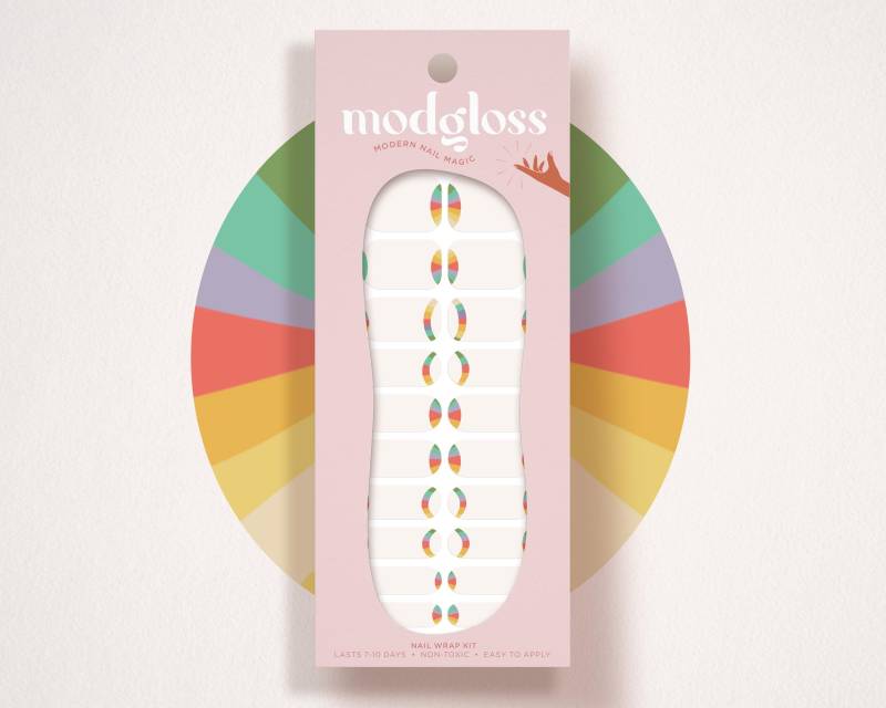 Regenbogen Party Nail Wrap Kit | Bogen Art Wraps Pride Nagel von Etsy - ModglossCo