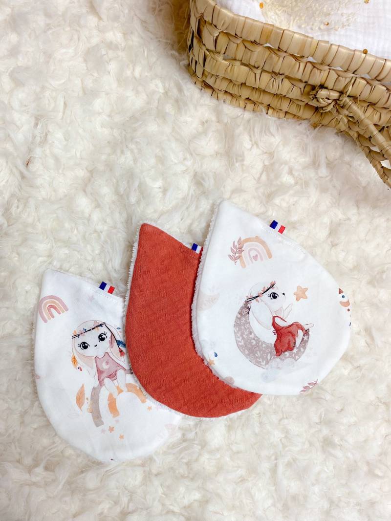Große Waschbare Boho-Kaninchen-Feuchttücher von Etsy - Moejune