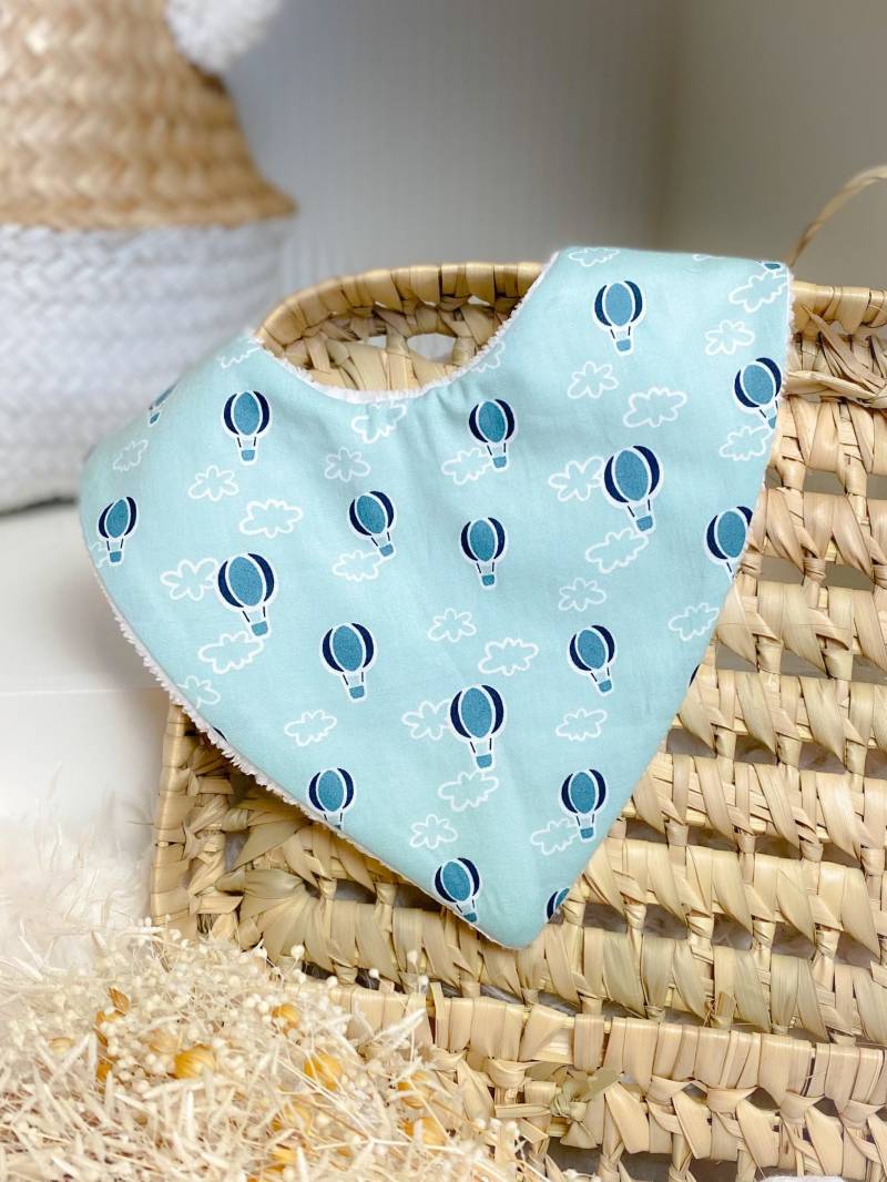 Heißluftballon-Bandana-Lätzchen von Etsy - Moejune