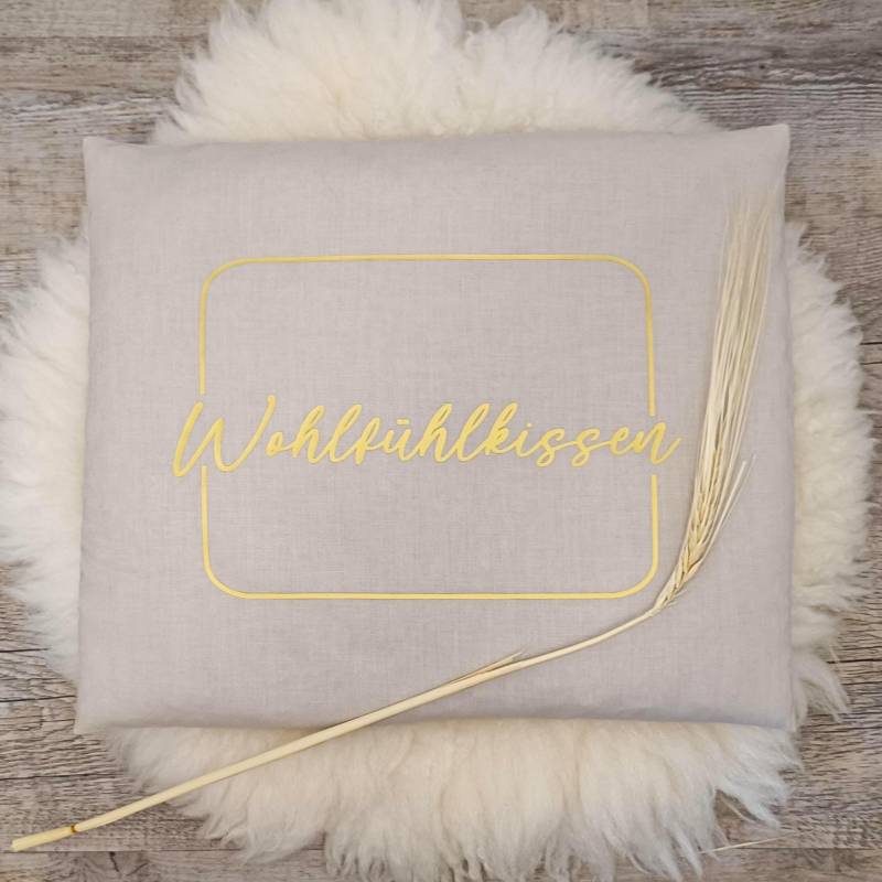 Handgenähtes Körnerkissen in Beige - Special Edition Für Den Sommer 2025 Das Exklusive Wellness Geschenk Pure Entspannung von Etsy - MoiraLouArt