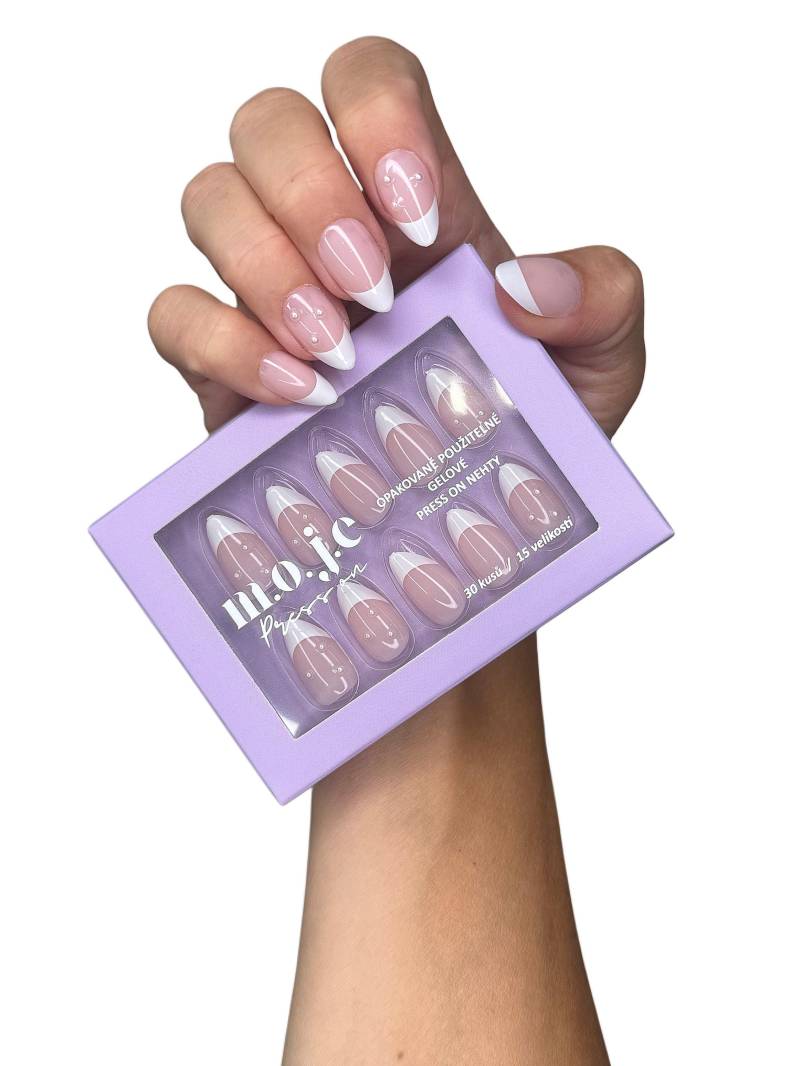 Wiederverwendbare Press On Nägel - Pearl Vibes Wiederverwendbare Press On Nägel - Pearl Vibes von Etsy - MojePresson