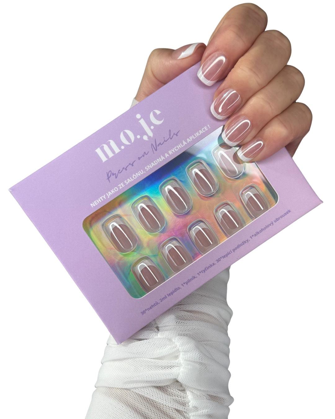 Wiederverwendbare Presse Auf Nägel - French Glaze Wiederverwendbare Presse Auf Nägel - French Glaze von Etsy - MojePresson