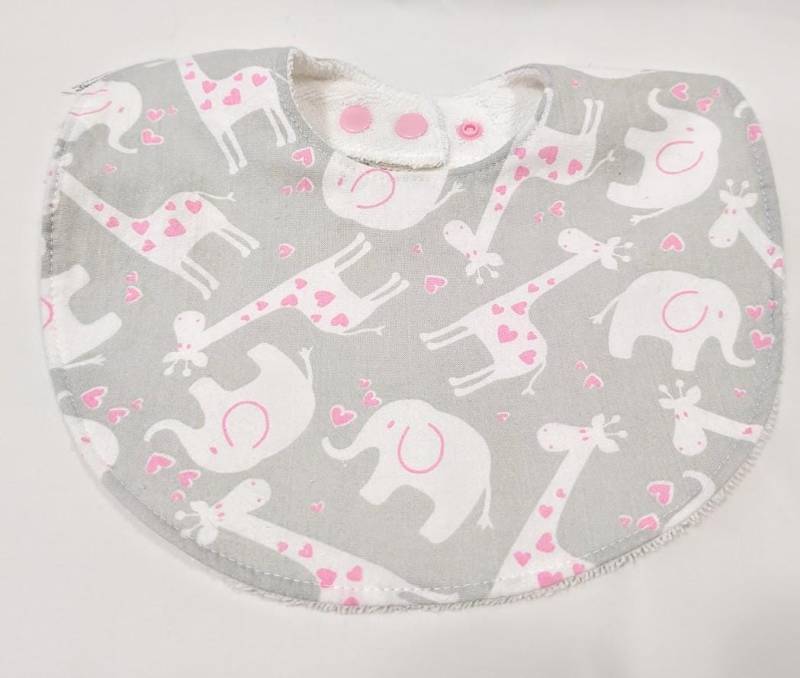 Baby Mädchen Lätzchen - Hübsche Kleine Dinge Bäume in Creme Baumwolllätzchen Mit Rosa Frotteerückseite von Etsy - MomNMiaDesigns