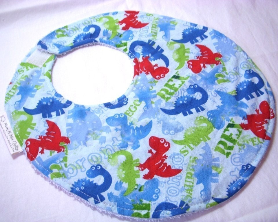 Dinosaurus Rex - Boutique Lätzchen Mit Frottee Rückseite von Etsy - MomNMiaDesigns