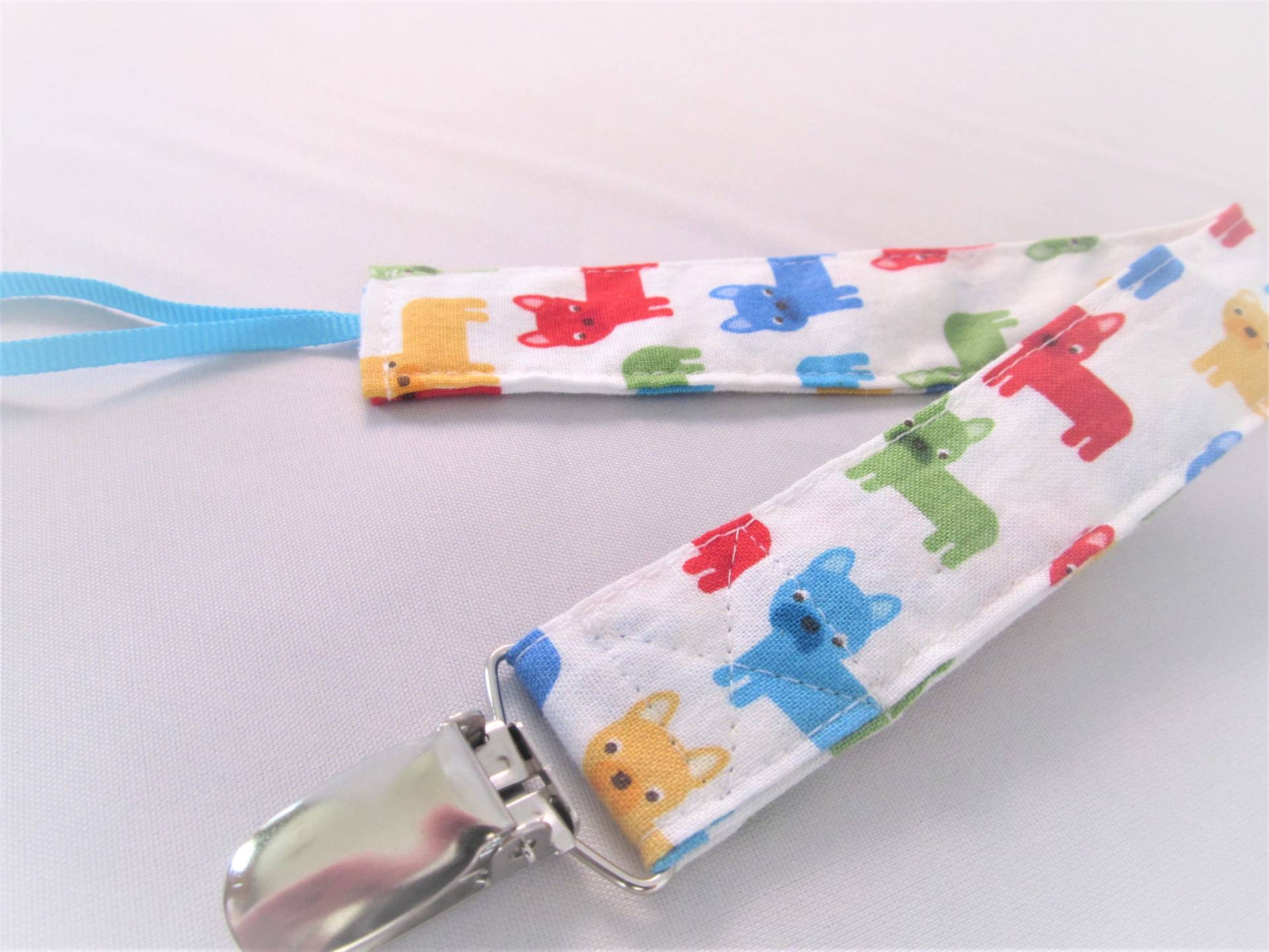 Universeller Stoff Schnuller-Clip, Stoffclip Für Schnuller Und Spielzeug, Kleine Welpen in Der Grundschule, Hunde, Terrier, Babypartygeschenk von Etsy - MomNMiaDesigns
