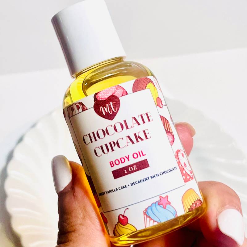 Schokoladen Cupcake Feuchtigkeitsspendendes Körperöl, Natürliches Hautpflege, Badeöl, Öl Nach Der Dusche von Etsy - MonTresorBeautyCare