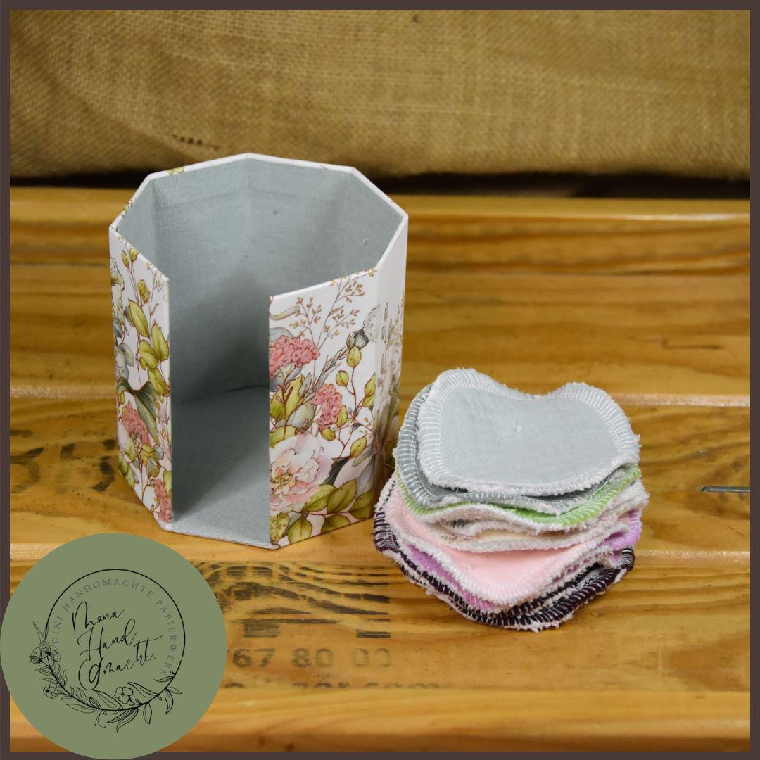 Abschminkpads-Aufbewahrungsbox | Schachtel Mit Abschminkpads Blumenmischung Abschminkpads-Aufbewahrungsbox | Schachtel Mit Abschminkpads Blumenmischung von Etsy - MonaHandGmacht