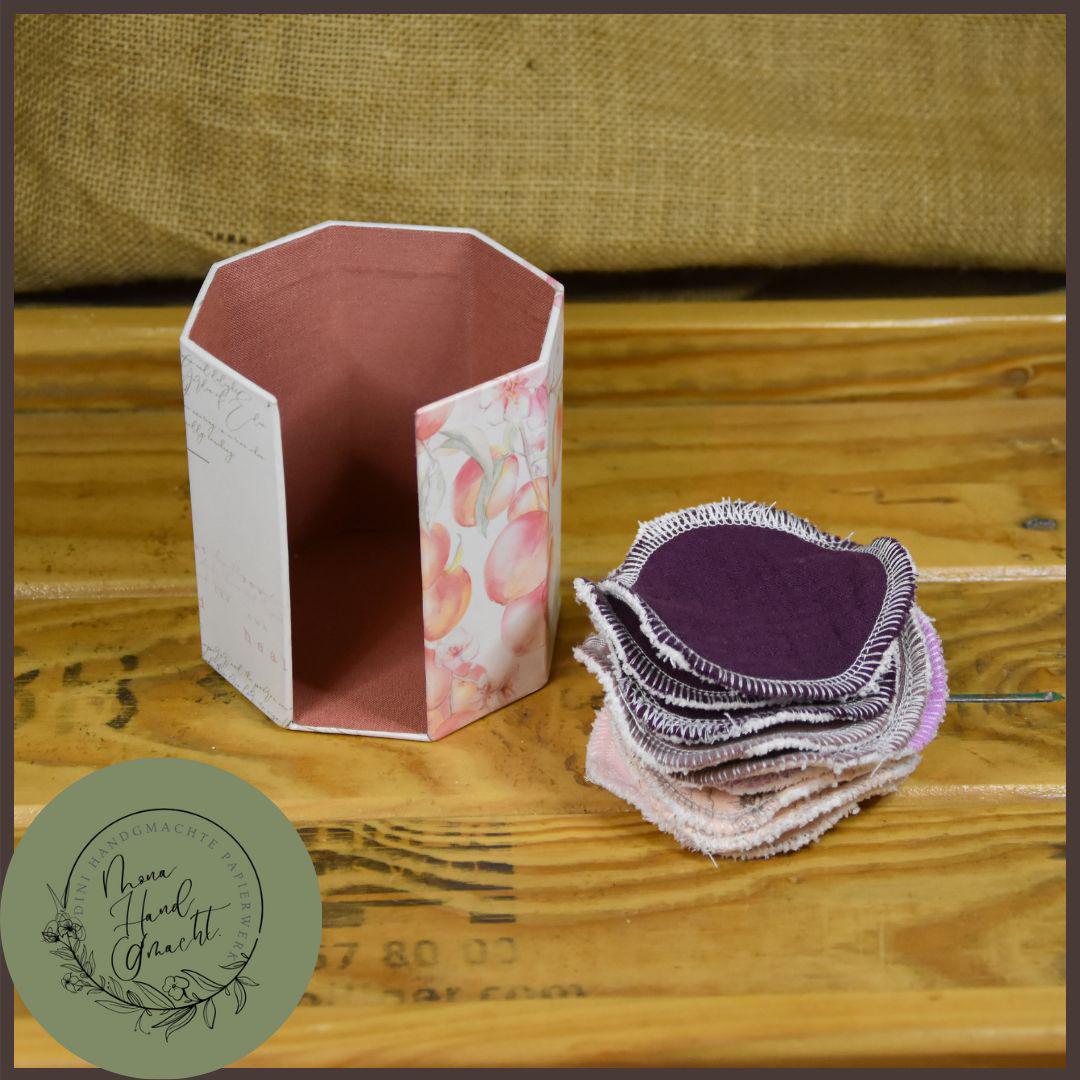 Abschminkpads-Aufbewahrungsbox | Schachtel Mit Abschminkpads Pfirsich von Etsy - MonaHandGmacht