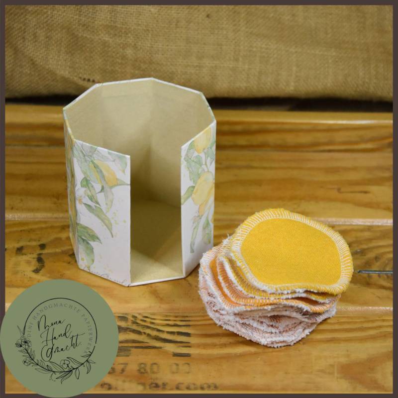 Abschminkpads-Aufbewahrungsbox | Schachtel Mit Abschminkpads Zitrone von Etsy - MonaHandGmacht