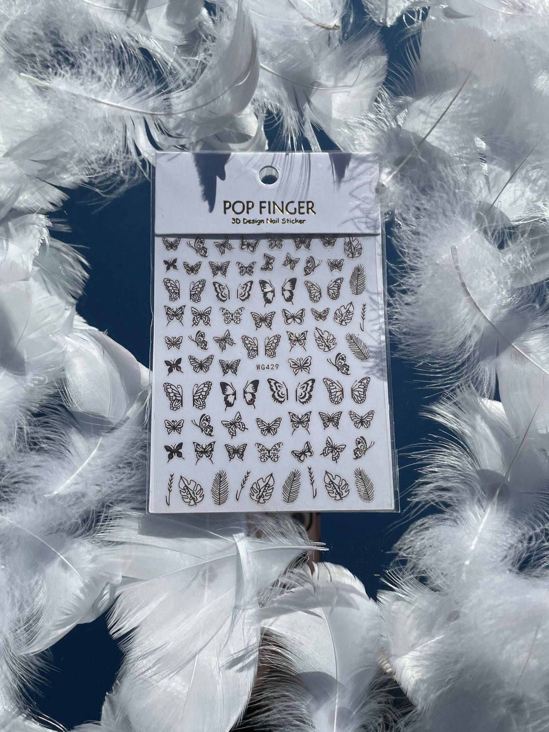 Bronze Schmetterling Nagel Sticker, Rose Gold Aufkleber, Feder Selbstklebende Sommer Sticker Bronze Schmetterling Nagel Sticker, Rose Gold Aufkleber, Feder Selbstklebende Sommer Sticker von Etsy - MonarchyandCo