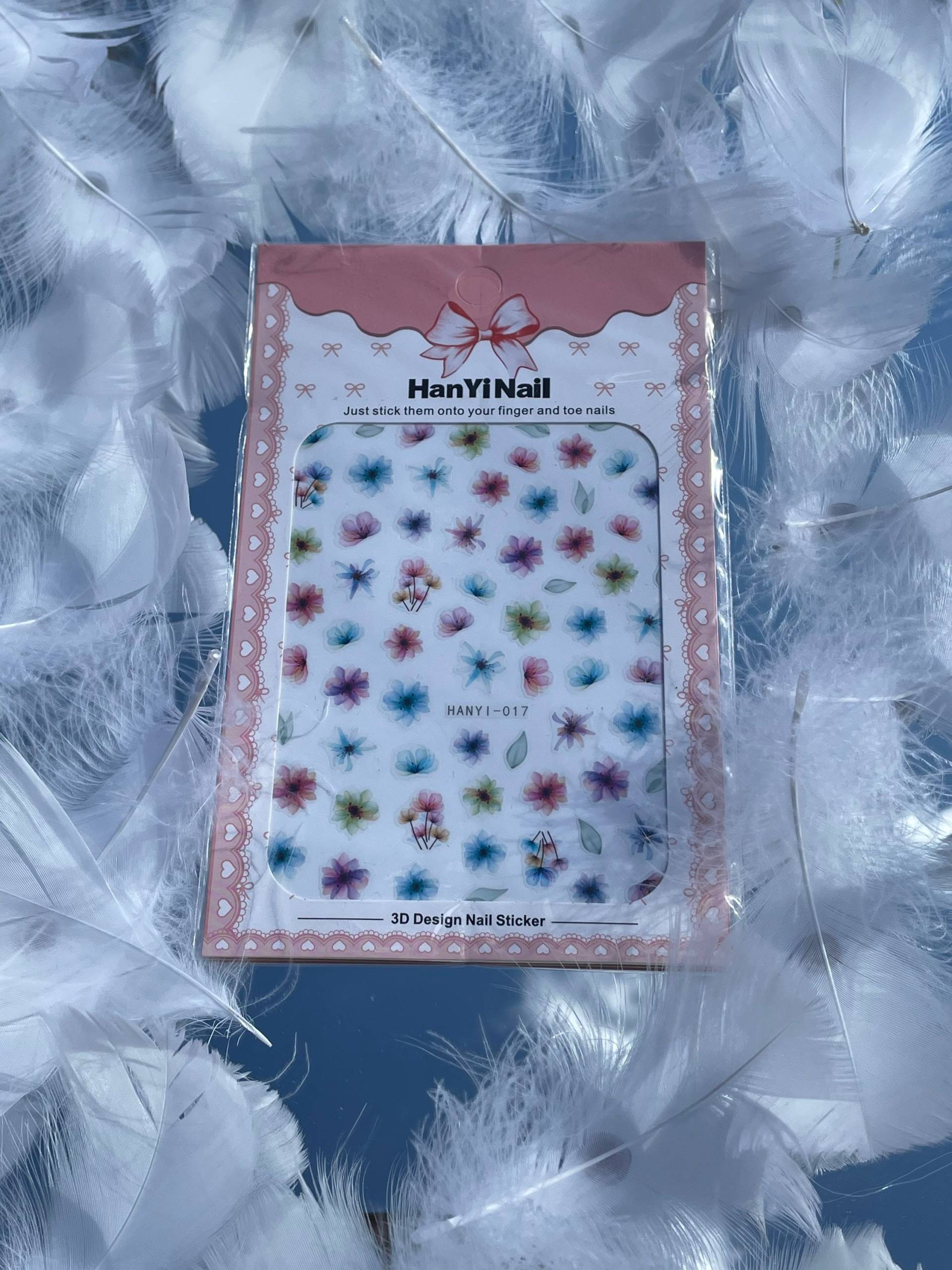Flauschige Blumen Nagel Aufkleber, 3D Extra Dünne Selbstklebende Sticker, Sommer Sticker von Etsy - MonarchyandCo
