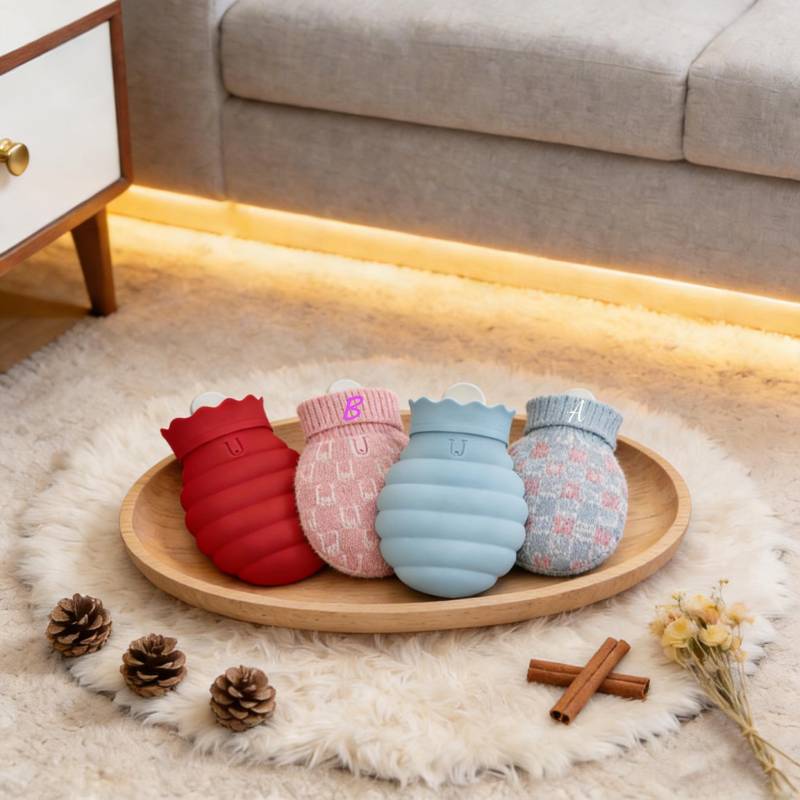 Personalized Mini Silicone Hot Water Bottle With Cute Cover, Heat Pack For Kids, Cozy Winter Warmer, Tummy Relief, Gift Children von Etsy - Mondlichtfeder