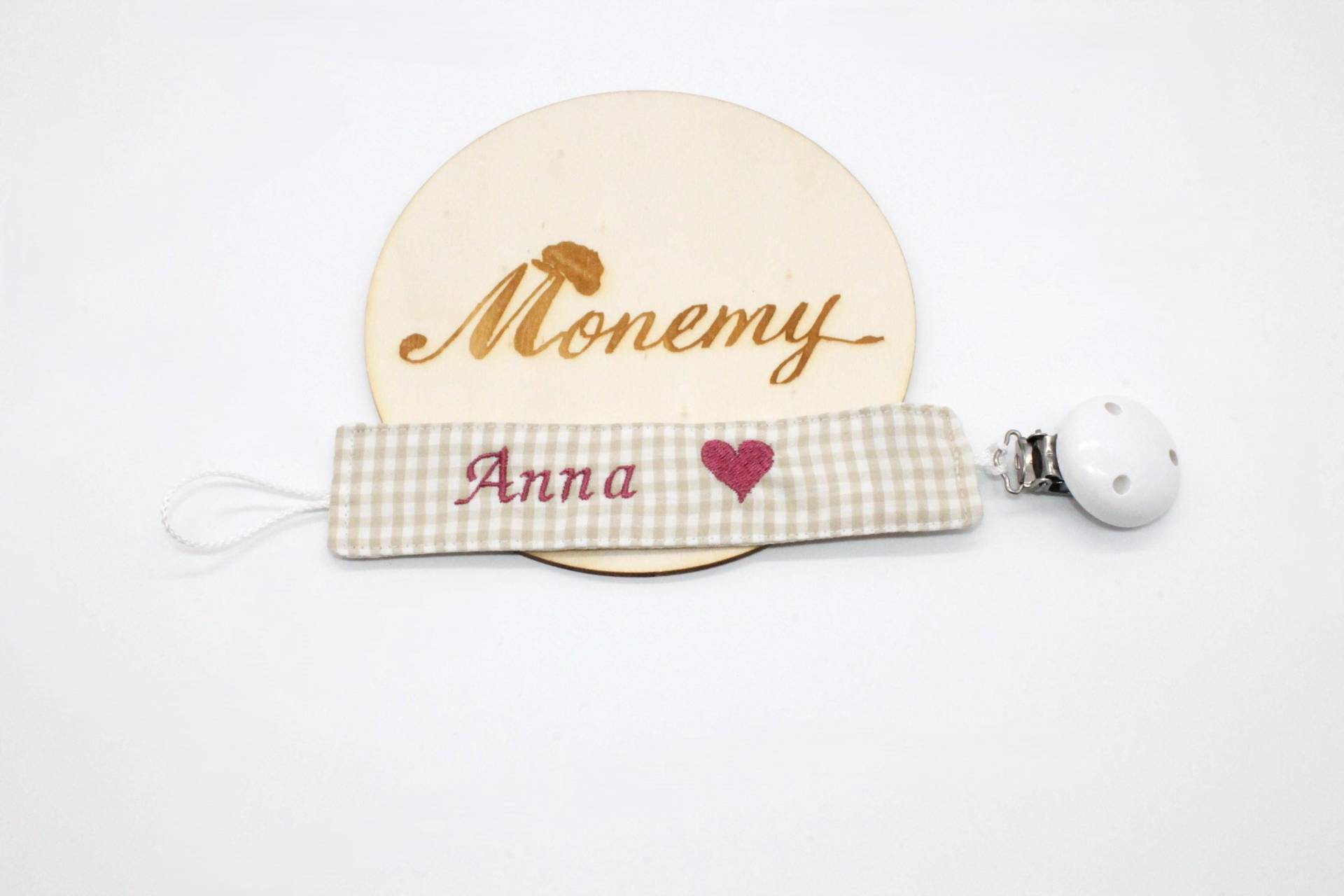 Schnullerband Beige Natur Kariert Altrosa Herz Mit Namen Personalisiert/Schnullerhalter Schnullerkette Geschenk Zur Geburt Schnullerband Beige Natur Kariert Altrosa Herz Mit Namen Personalisiert/Schnullerhalter Schnullerkette Geschenk Zur Geburt von Etsy - Monemy