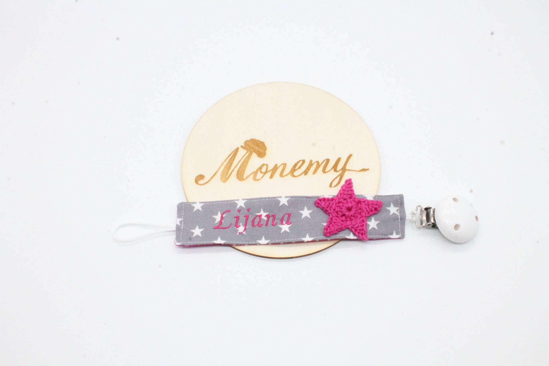 Schnullerband Grau Sterne Pink Stern Mit Namen Personalisiert/Schnullerhalter Schnullerkette Geschenk Zur Geburt Schnullerband Grau Sterne Pink Stern Mit Namen Personalisiert/Schnullerhalter Schnullerkette Geschenk Zur Geburt von Etsy - Monemy