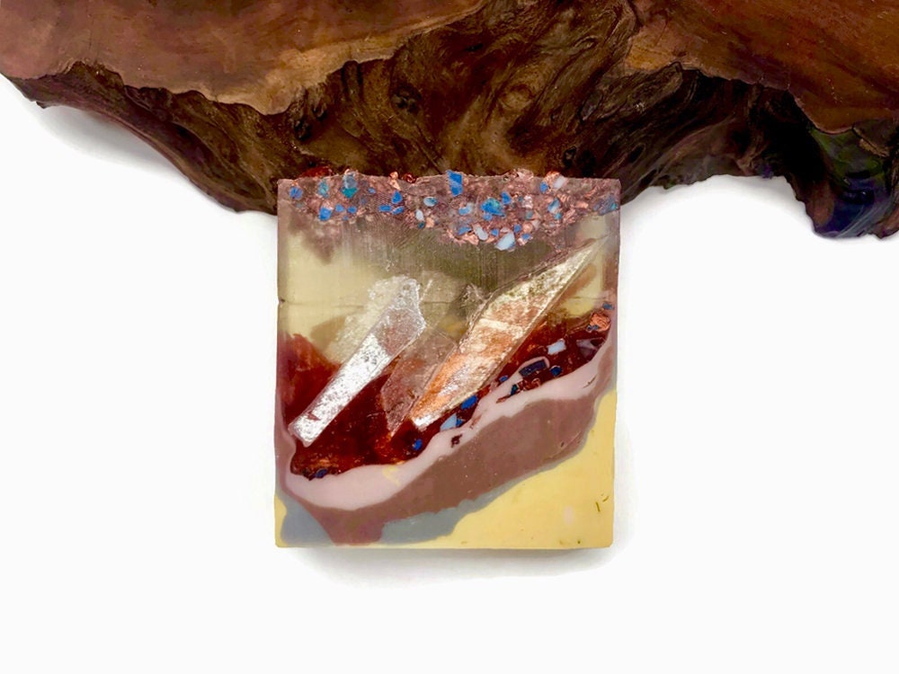 Kupferstein-Seife - Polierte Achat-Quadrat-Kristall-Hand-/Badeseife | Frankincense & Myrrhe Fragrance Oil Scent Pm0012 Kupferstein-Seife - Polierte Achat-Quadrat-Kristall-Hand-/Badeseife | Frankincense & Myrrhe Fragrance Oil Scent Pm0012 von Etsy - MooncraftApothecary