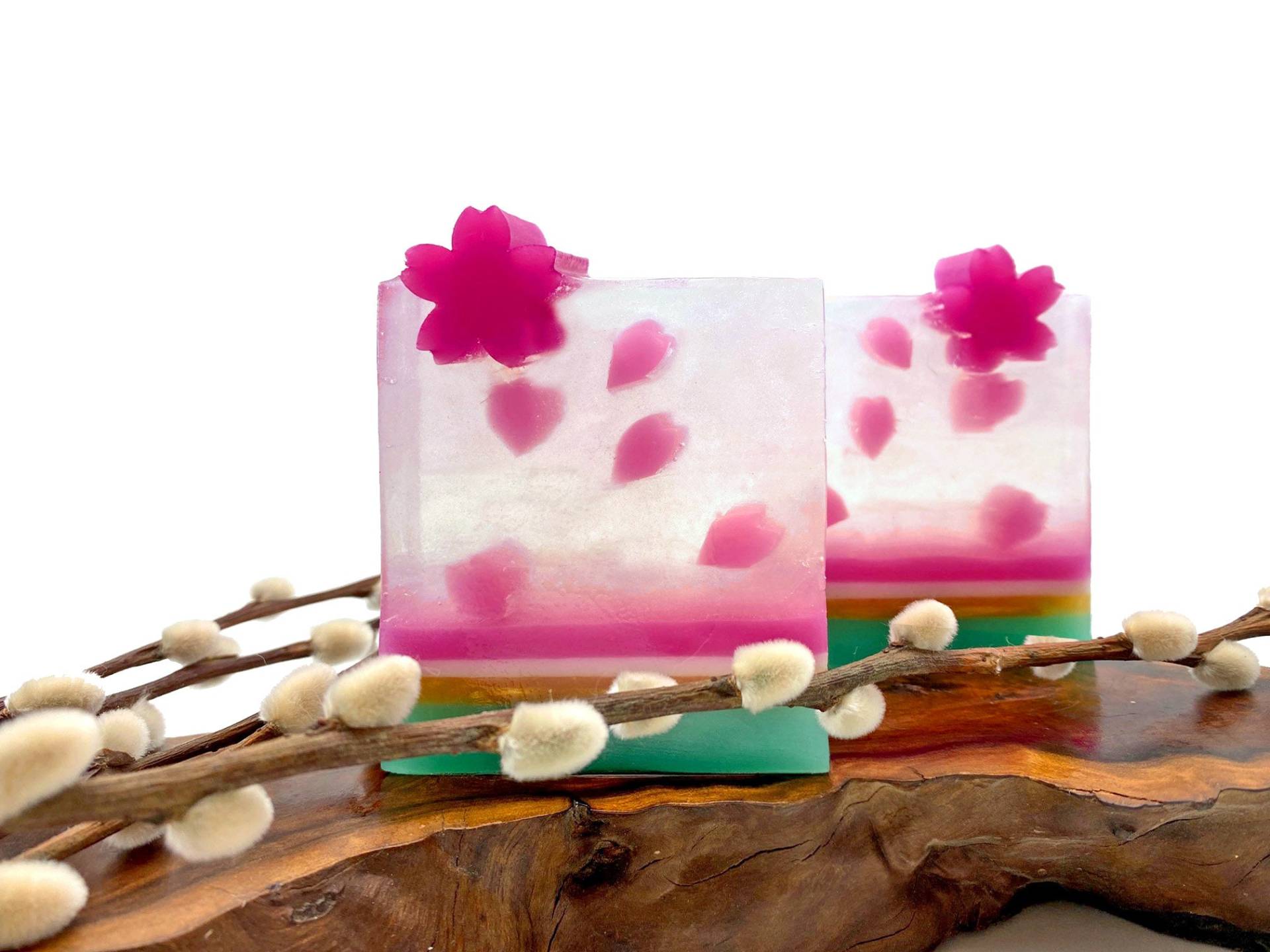 Spring Sakura - Artisan Made Hand/Bath Bar Soap | Kirschblütenduft Pm0028 von Etsy - MooncraftApothecary