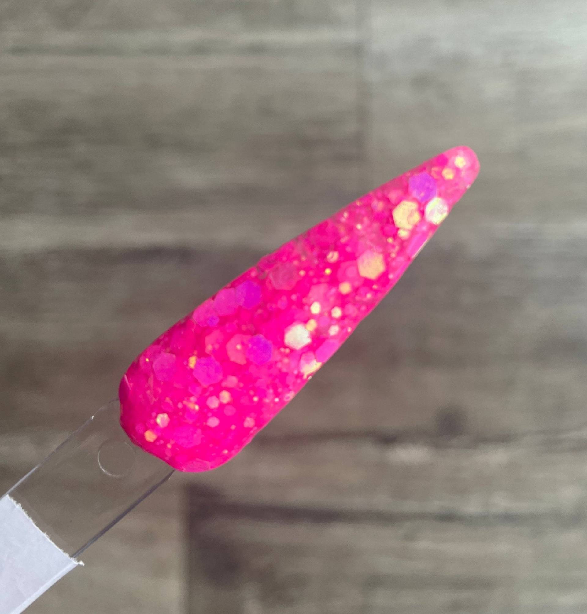 Bombshell - Dip-Puder, Dip-Puder Für Nägel, Nagel-Dip, Dip-Nagel-Puder, Acryl, Nagel, Glow, Hot Pink, Im Dunkeln Leuchten von Etsy - MoondustDips