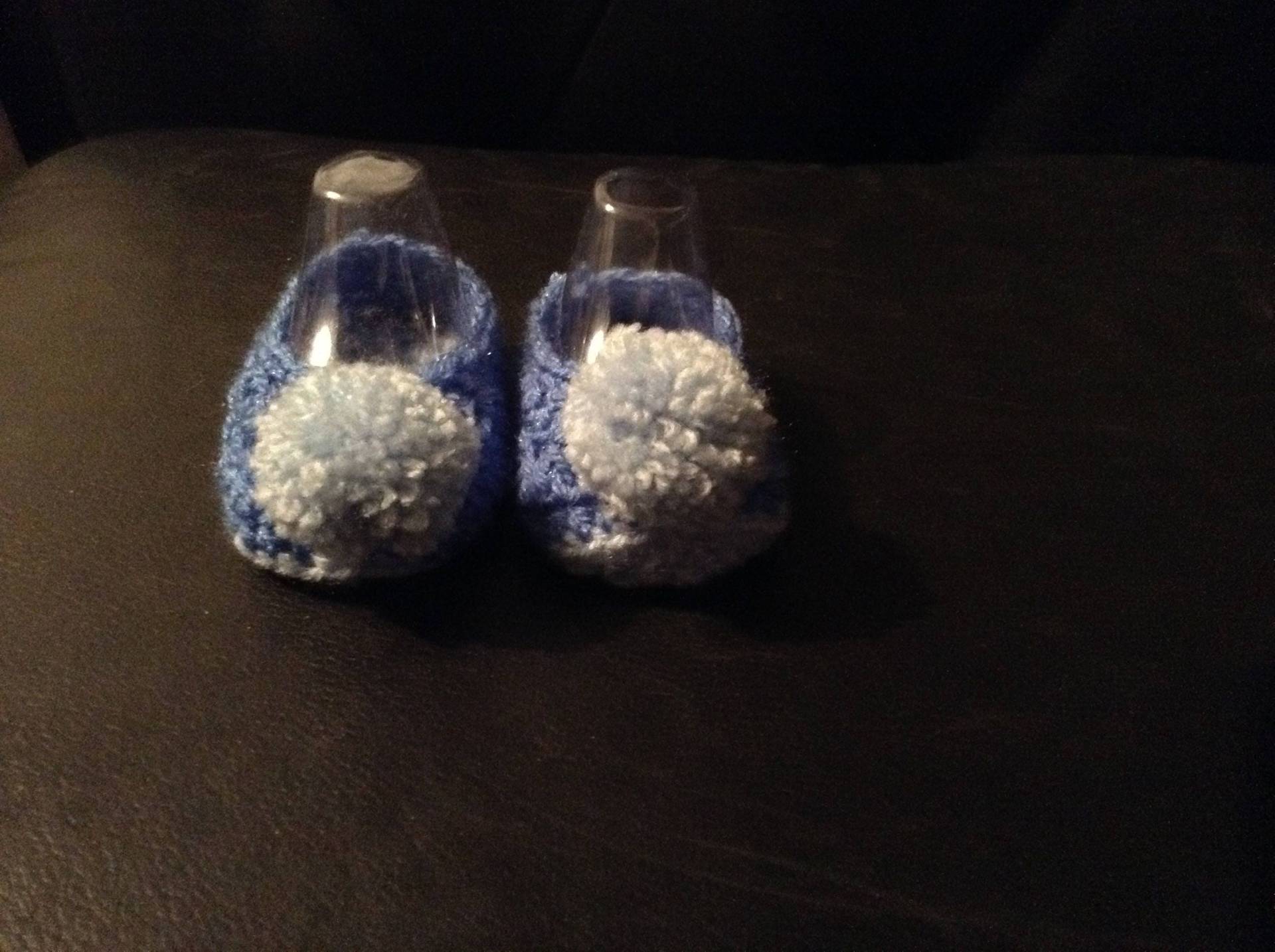 Blau Quasten Hausschuhe, Baby Junge 0-3 Monate von Etsy - MoonwortMax