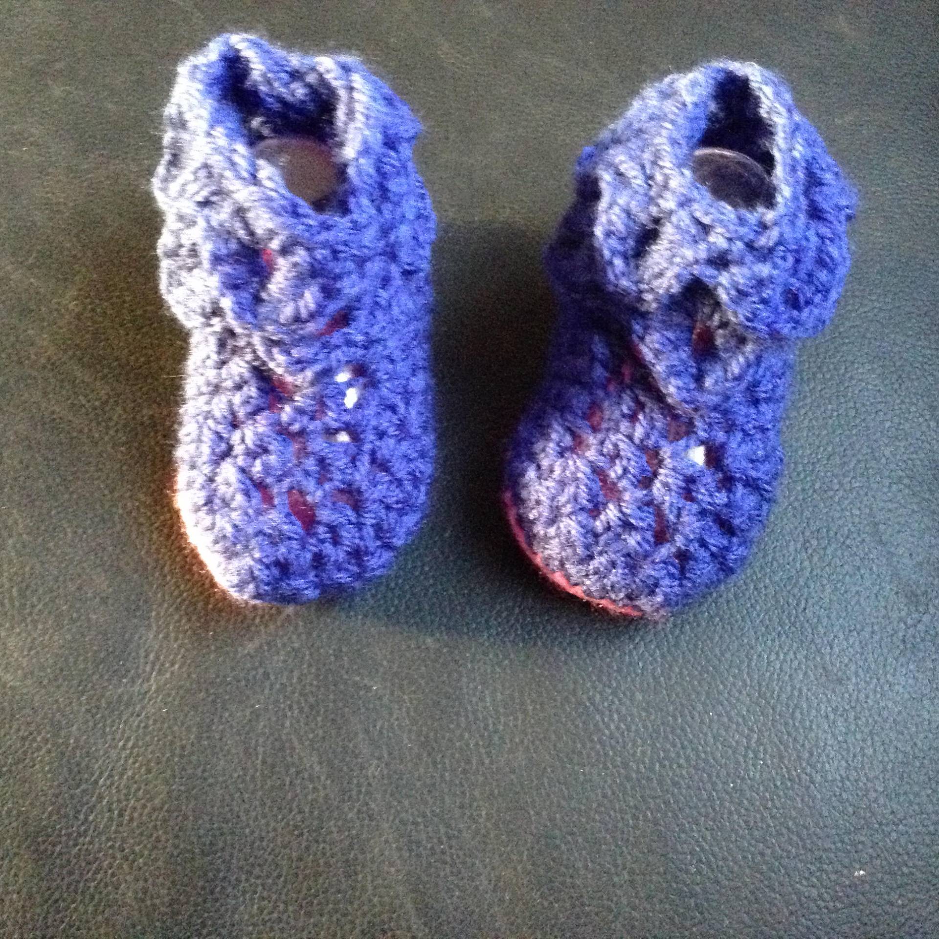 Rosa Und Blaue Krokodilstich Booties 3 Monate von Etsy - MoonwortMax