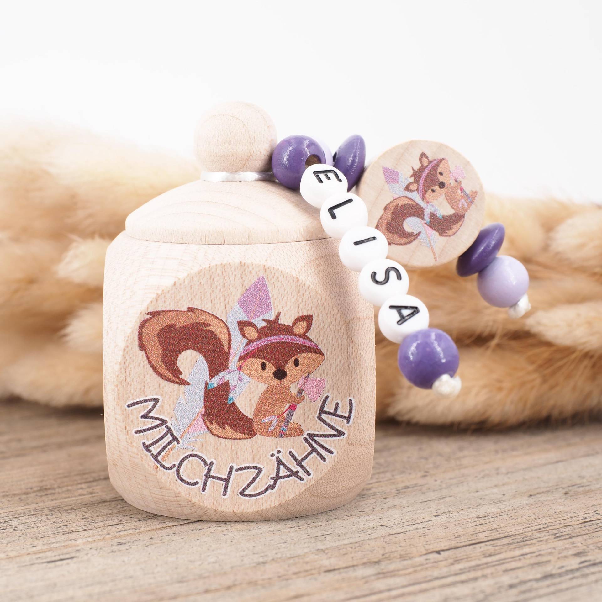 Milchzahndose Mit Namen Eichhörnchen Milchzahndose Mit Namen Eichhörnchen von Etsy - MotzisBunteWelt2014