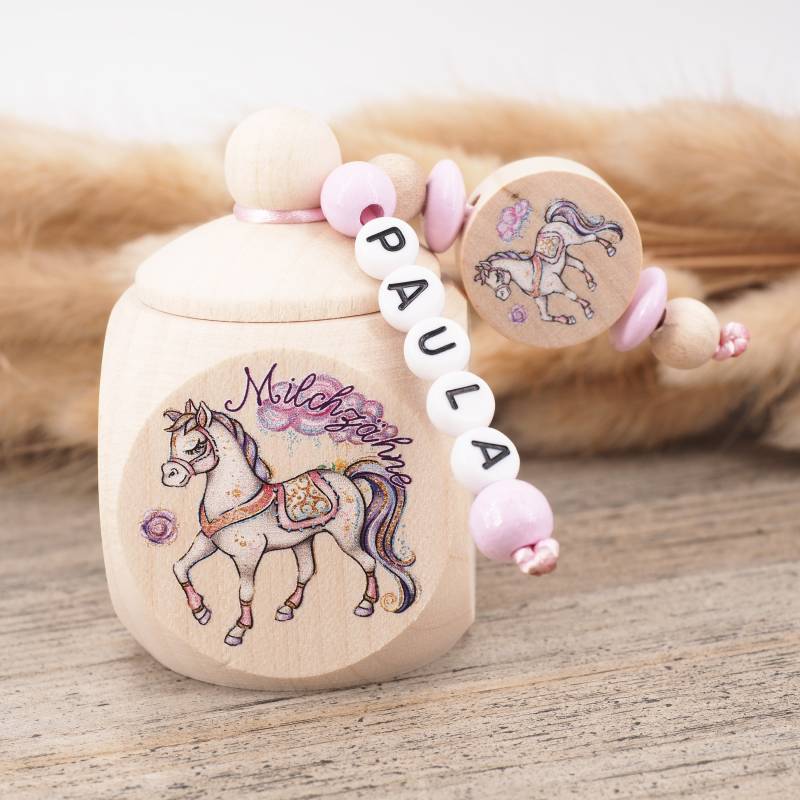 Milchzahndose Mit Namen Pferd Milchzahndose Mit Namen Pferd von Etsy - MotzisBunteWelt2014