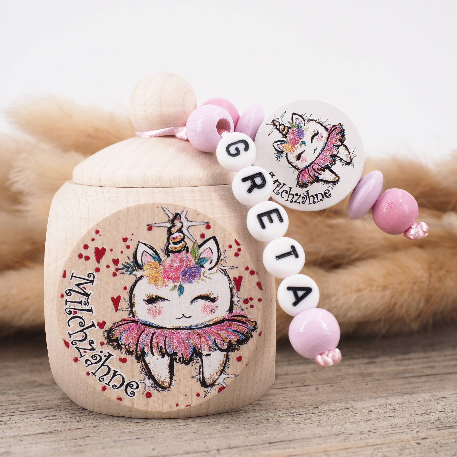 Milchzahndose Mit Namen Zahn Einhorn Milchzahndose Mit Namen Zahn Einhorn von Etsy - MotzisBunteWelt2014