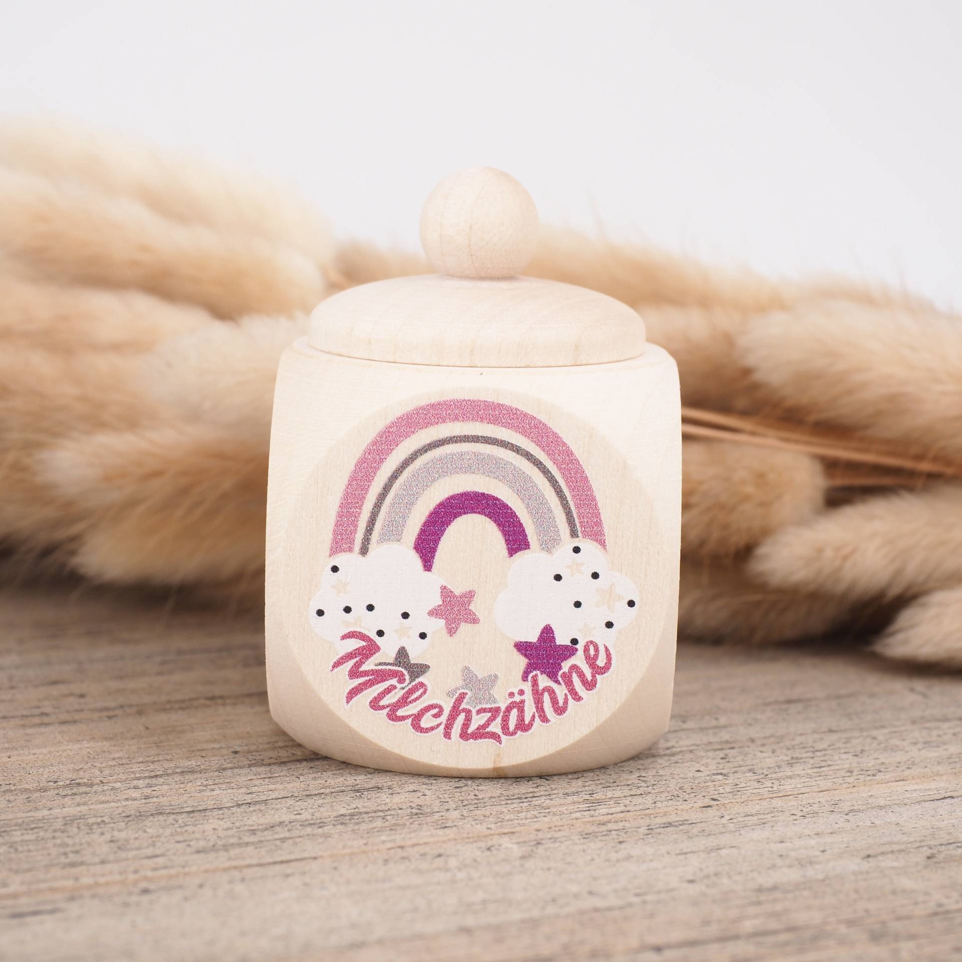 Milchzahndose Regenbogen von Etsy - MotzisBunteWelt2014