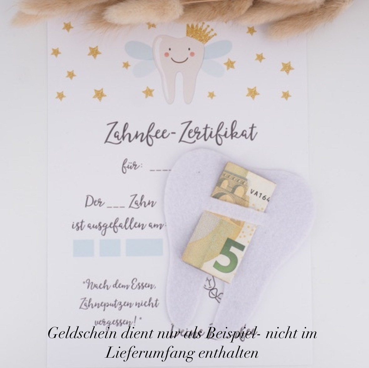 Zahnfee Brief Geldgeschenk Zahn Filz Zahnfee Brief Geldgeschenk Zahn Filz von Etsy - MotzisBunteWelt2014